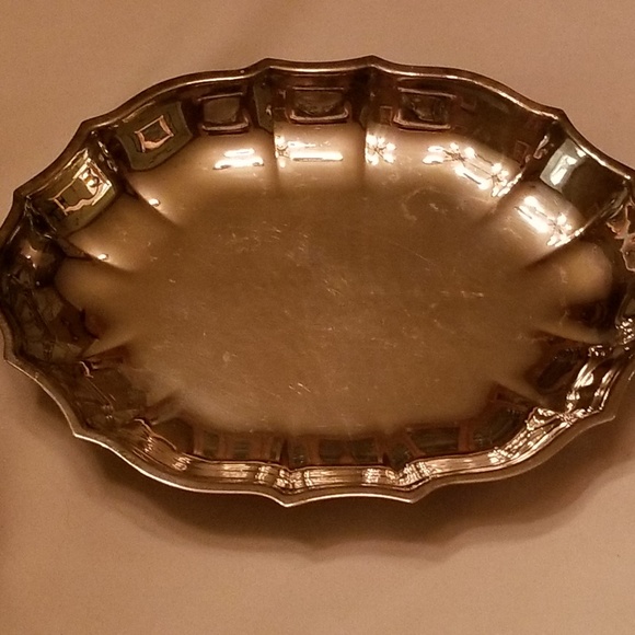 Vintage Other - Vintage Silver Plated Trinket or Serving Tray